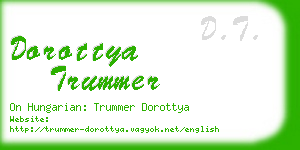 dorottya trummer business card